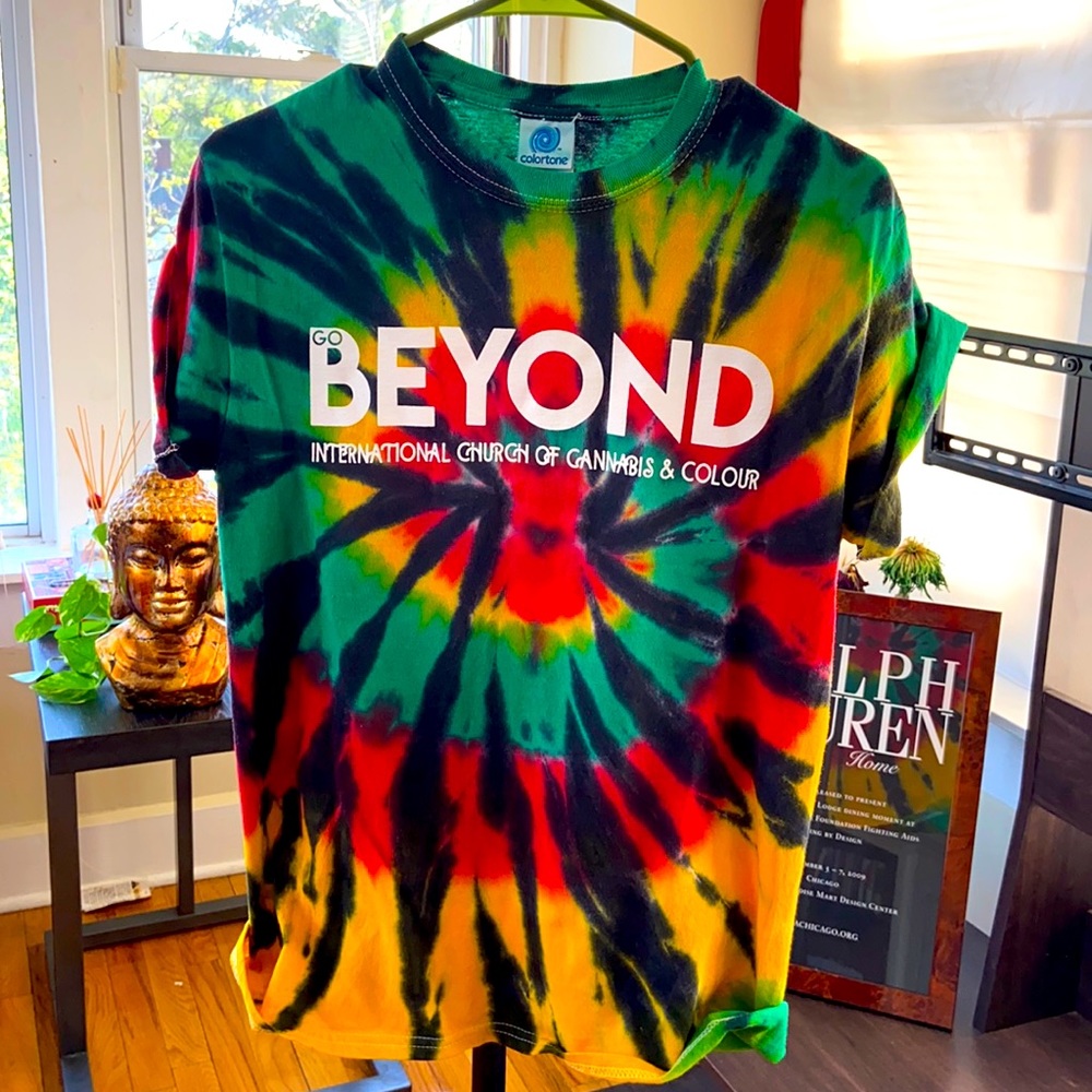 BEYOND International church of Canna Tie Dye shirt